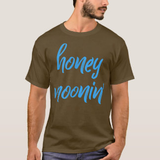 Honey MooninBlue Brush Honeymoon Matching Paare T-Shirt