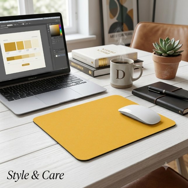 Honey Mustard Single farbig Mousepad (Honey Mustard Single Colored Mouse Pad)