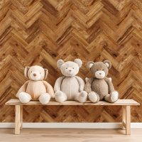 Honey Oak Herringbone
