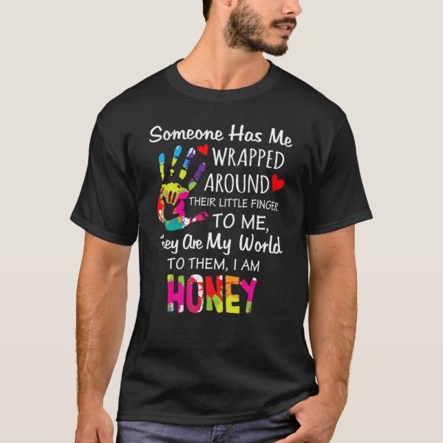 Honey Oma Nickname Niedlich Honey ist mein Name T-Shirt (Vorderseite)