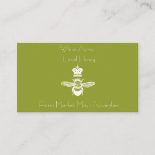 Honey Queen Bee Business Card Visitenkarte