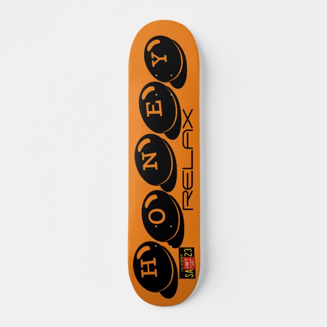 HONEY RELAX JMT Skateboard, 7¾ Zoll Deck Skateboard (Vorne)