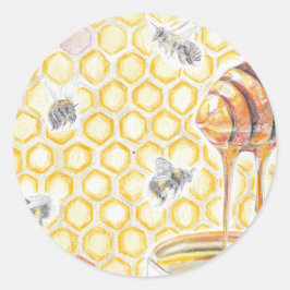 Honey Runder Aufkleber