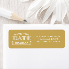 Honey Save the Date Wedding Rücksendeadresse