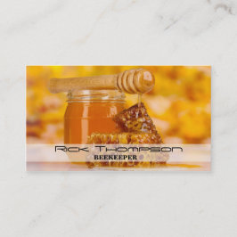 Honey Seller / Beekeeper Bee Farm Farmer Shop Visitenkarte