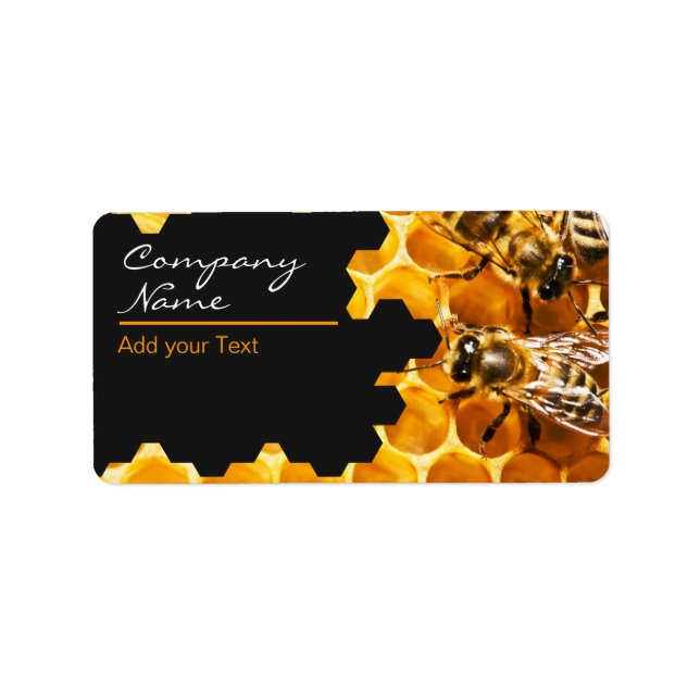 Honey Seller - Imker Adressaufkleber (Vorne)