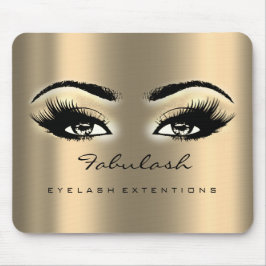 Honey Sepia Gold Makeup Artist Beauty Lashes Mousepad