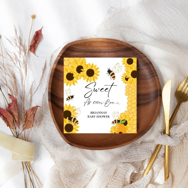 Honey Sweet Wie es kann Baby Dusche Serviette (Von Creator hochgeladen)