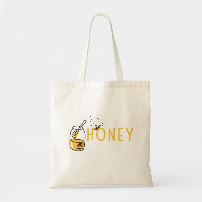 Honey Tote Bag Tragetasche (Vorne)