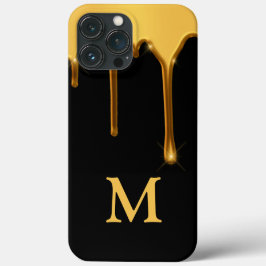 Honey Tropfen Black Gold Ersttypografie Honeycomb Case-Mate iPhone Hülle