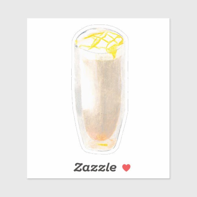 Honey Vanilla Tea Latte Aufkleber (Blatt)