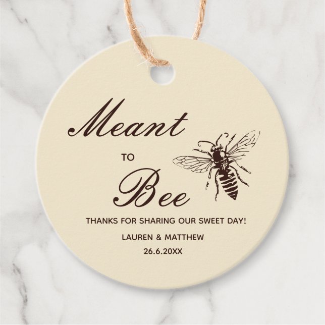 Honey Wedding Vielen Dank für Ihre Unterstützung T Geschenkanhänger (Vorderseite)