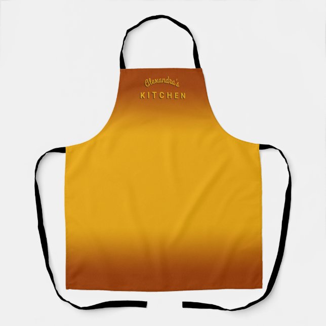 Honey Yellow Ombre Schürze (Vorderseite)