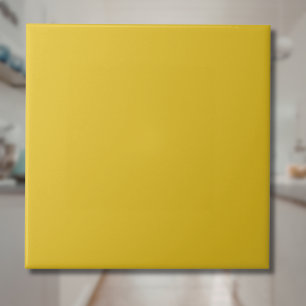 Honey Yellow Solid Color   Klassisches Elegant Fliese