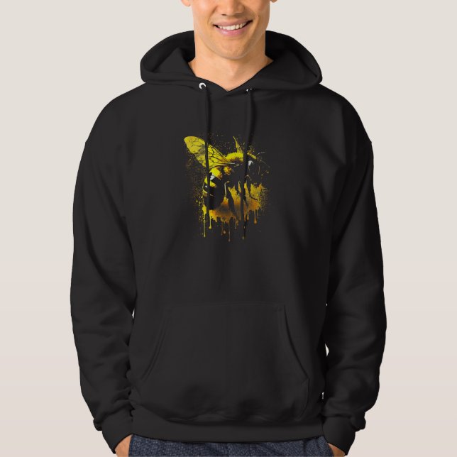 Honeybee and bumble bee for American hive beekeepe Hoodie (Vorderseite)
