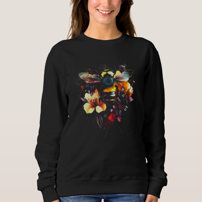 Honeybee and bumble bee for American hive beekeepe Sweatshirt (Vorderseite)