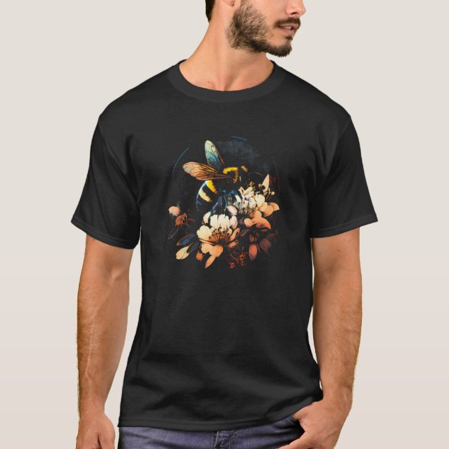 Honeybee and bumble bee for American hive beekeepe T-Shirt (Vorderseite)