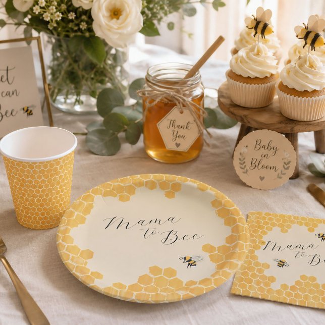 Honeybee Baby Shower Paper Teller (Von Creator hochgeladen)