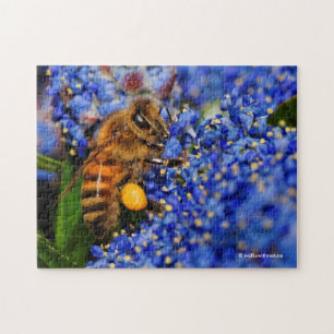 Honeybee: beschäftigt Kalifornien Lilac Pollinator Puzzle