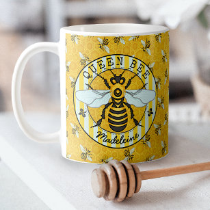 Honeybee Bumblebee Queen Bee Hübsch   PERSONALISIE Kaffeetasse