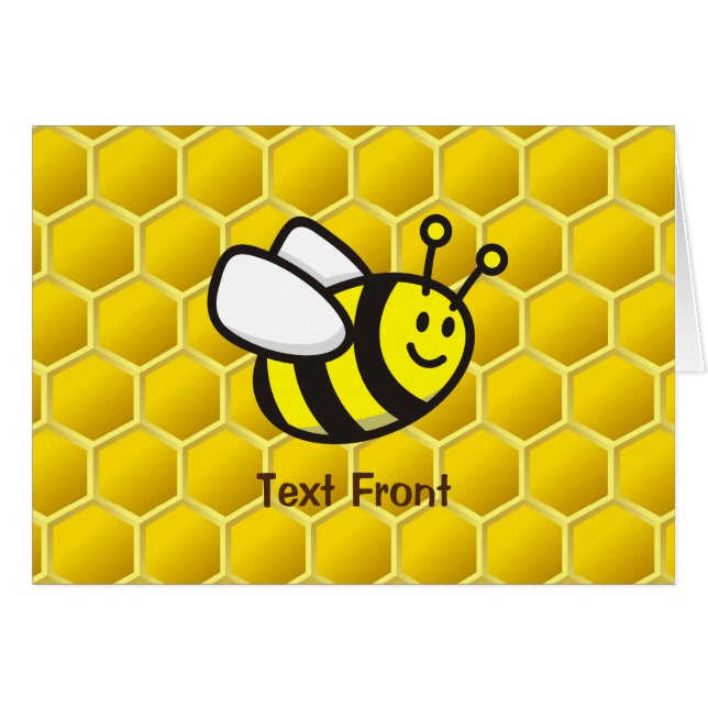 Honeybee-Cartoon (Vorderseite (Horizontal))