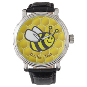 Honeybee-Cartoon Armbanduhr
