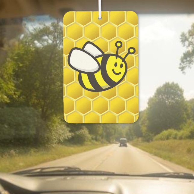 Honeybee-Cartoon Autolufterfrischer (Von Creator hochgeladen)