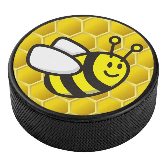 Honeybee-Cartoon Eishockey Puck (3/4)