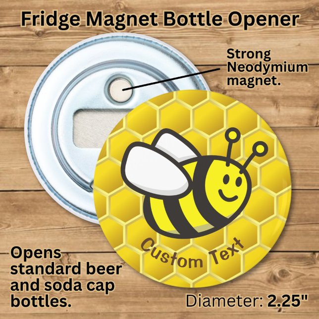 Honeybee-Cartoon Flaschenöffner (Von Creator hochgeladen)