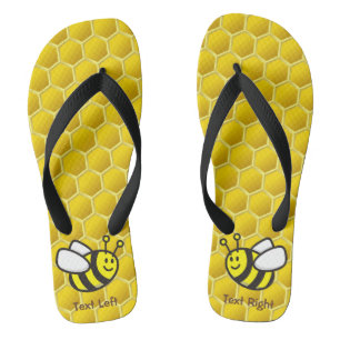 Honeybee-Cartoon Flip Flops