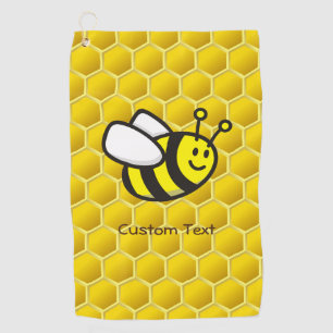 Honeybee-Cartoon Golfhandtuch