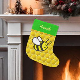 Honeybee-Cartoon Großer Weihnachtsstrumpf