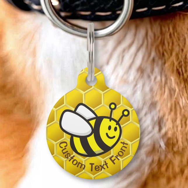 Honeybee-Cartoon Haustiermarke (Von Creator hochgeladen)
