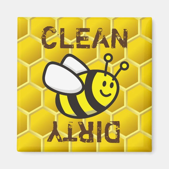 Honeybee-Cartoon Magnet (Vorne)