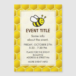 Honeybee-Cartoon Magnetkarte