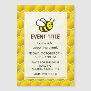 Honeybee-Cartoon Magnetkarte