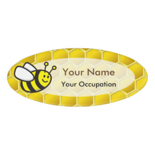 Honeybee-Cartoon Namenschild