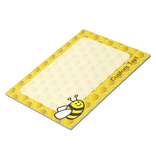 Honeybee-Cartoon Notizblock (angewinkelt)