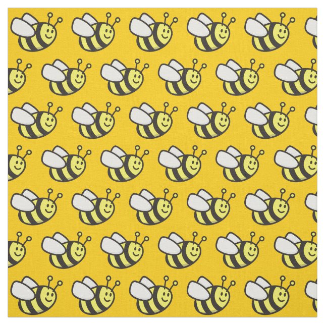 Honeybee Cartoon Pattern Stoff (Muster)