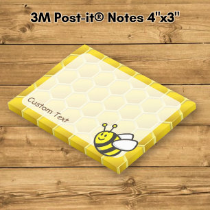Honeybee-Cartoon Post-it Klebezettel