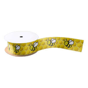 Honeybee-Cartoon Satinband