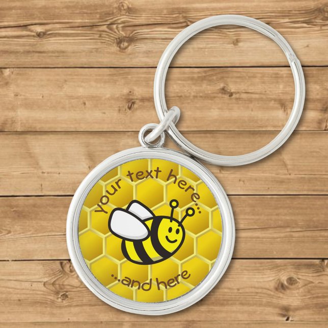 Honeybee-Cartoon Schlüsselanhänger (Von Creator hochgeladen)