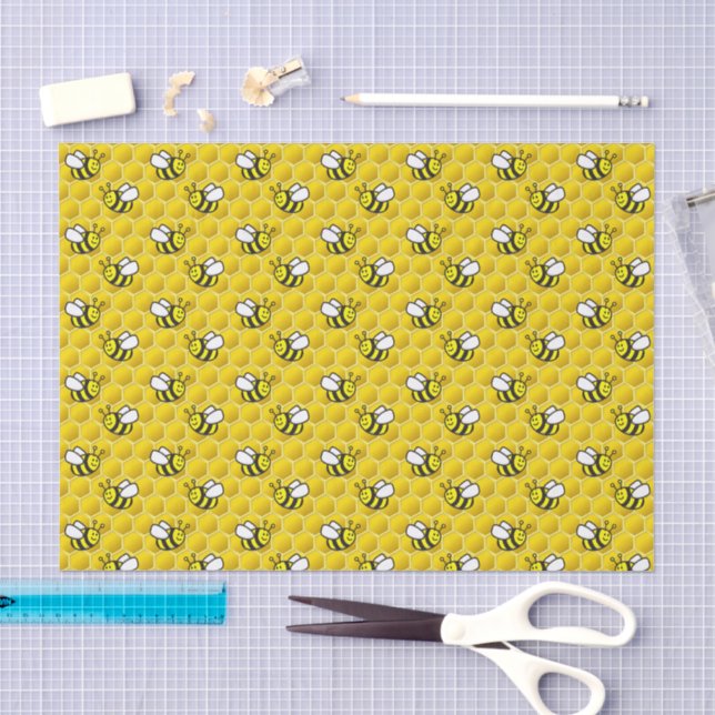 Honeybee-Cartoon Seidenpapier (Handwerk)