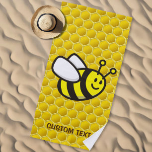 Honeybee-Cartoon Strandtuch