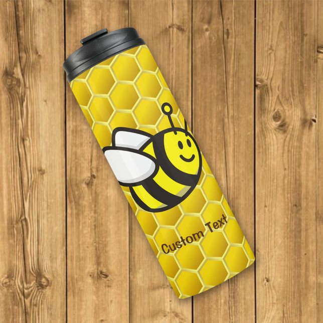 Honeybee-Cartoon Thermosbecher (Von Creator hochgeladen)