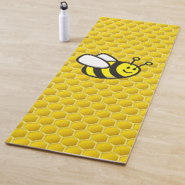 Honeybee-Cartoon Yogamatte