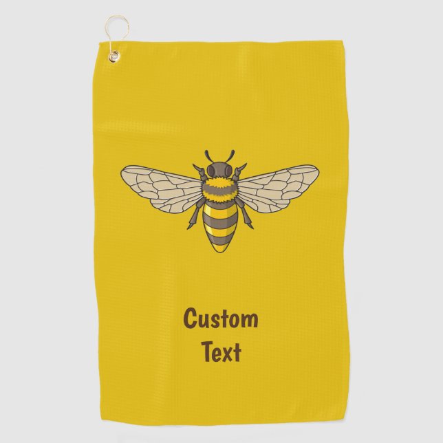 Honeybee Golf Towel Golfhandtuch (Vorderseite)