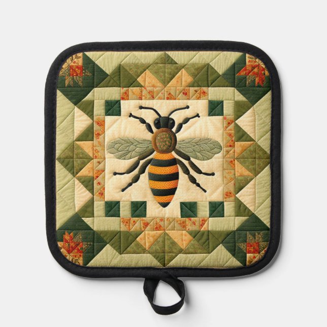 Honeybee Imitats Quilt Topflappen (Vorderseite)