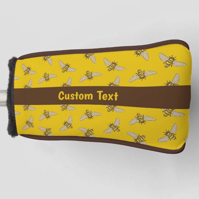 Honeybee Pattern Golf Headcover (Vorderseite)