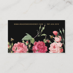 Honeybee & Rose Elegante Bienenkarte Begleitkarte